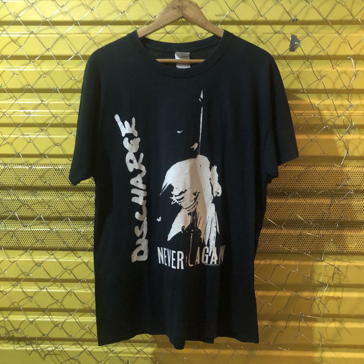 Discharge Never Again Band tee