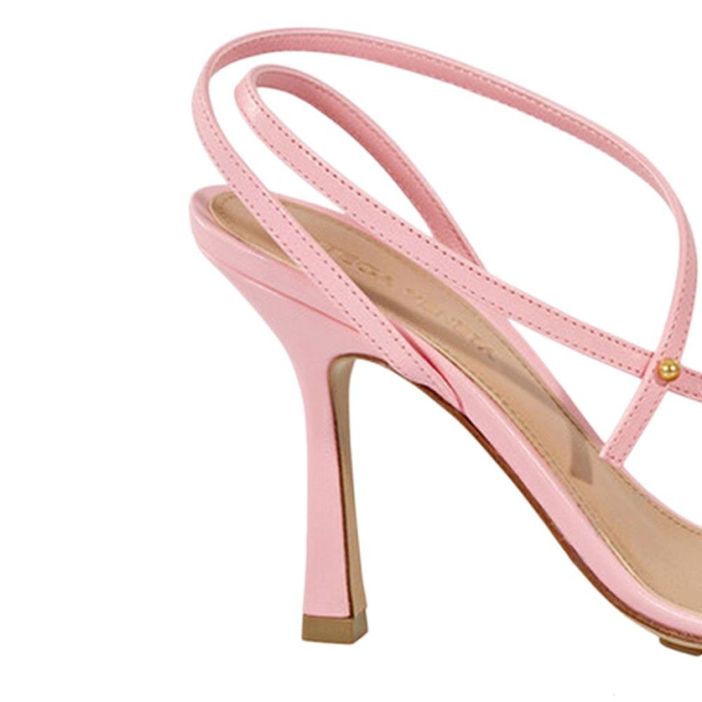 Bottega Veneta o1bcso1str0924 Stretch Sandal Lambskin Blossom in Light Pink Size US 9.5 / IT 39.5 - 4 Thumbnail