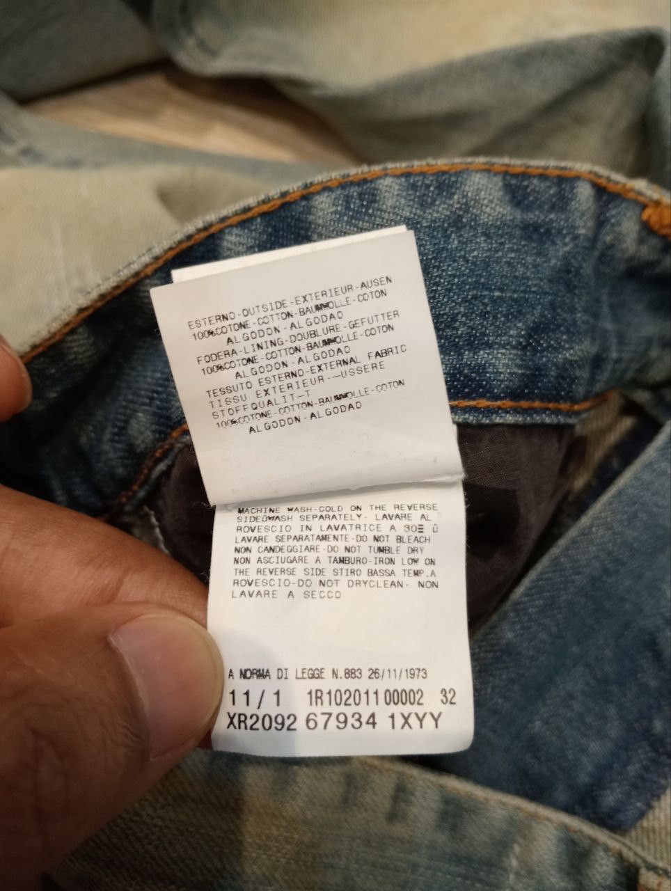 John Galliano JOHN GALLIANO BLUE DISTRESSED DENIM JEANS - SIZE 32 Size US 32 / EU 48 - 12 Thumbnail