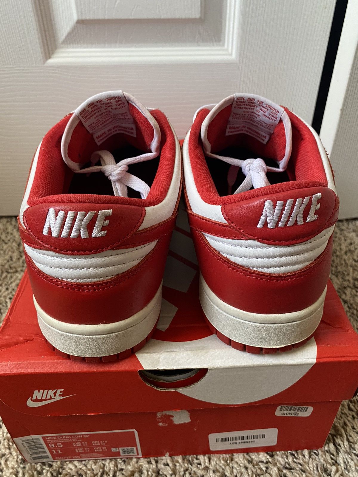 Nike Nike Dunk Lows ‘St. John’s’ Size US 9.5 / EU 42-43 - 5 Thumbnail