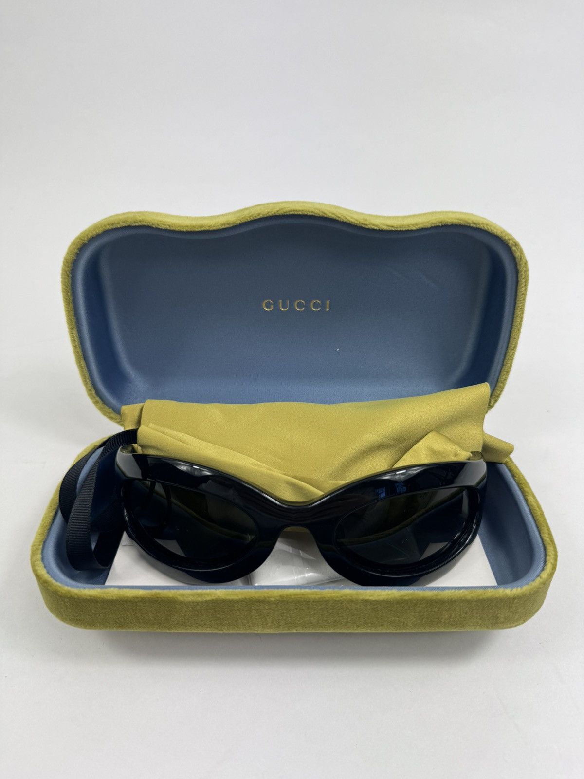 Gucci GUCCI LOGO SQAURE TINTED SUNGLASSES Size ONE SIZE - 9 Thumbnail