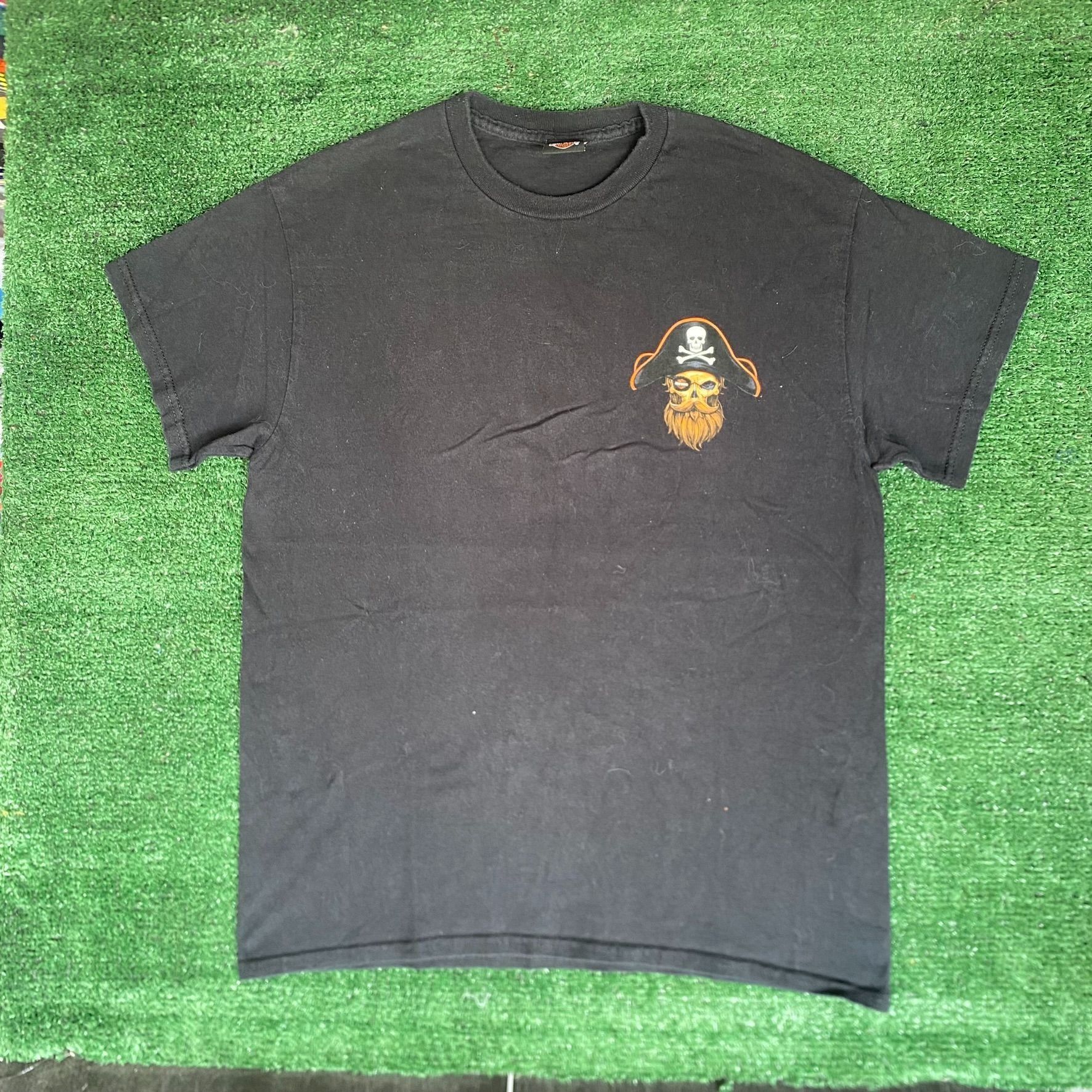Harley Davidson Vintage Y2K Harley Davidson Shirt Pirate Biker Logo Tee Size US M / EU 48-50 / 2 - 4 Thumbnail
