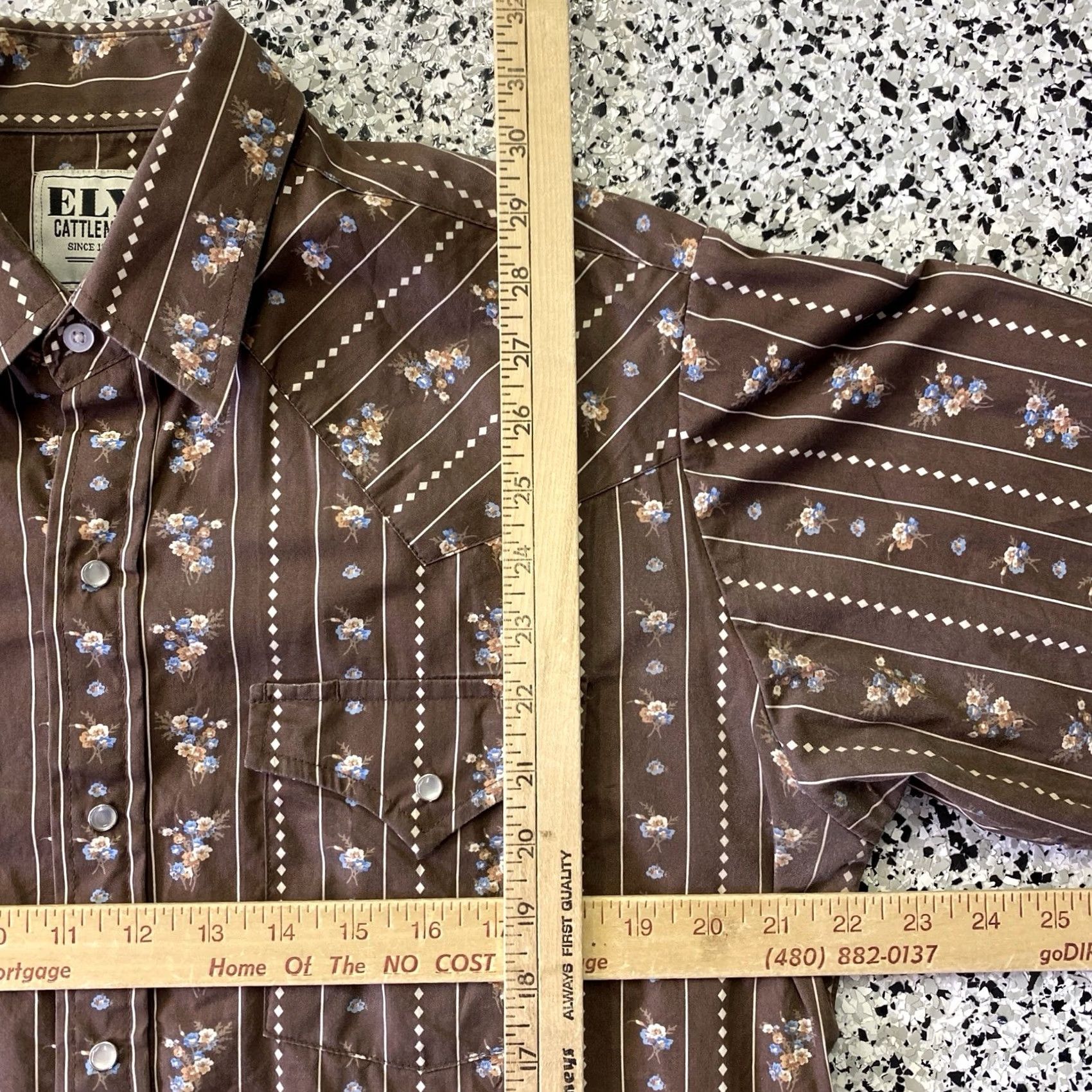 Vintage Ely Cattleman Pearl Snap Long Sleeve Shirt Men M Brown Stripes Western Cowboy Shirt Size US M / EU 48-50 / 2 - 2 Thumbnail