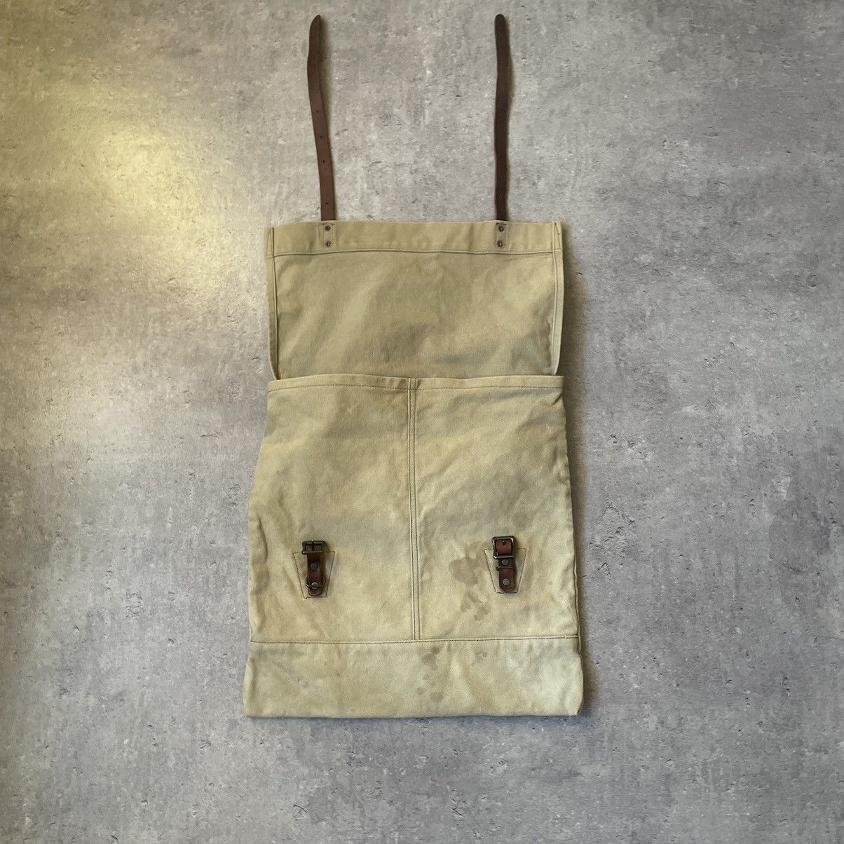 Denim & Supply Ralph Lauren × Vintage Vintage Ralph Lauren Military Messenger Bag Denim & Supply Size ONE SIZE - 8 Thumbnail