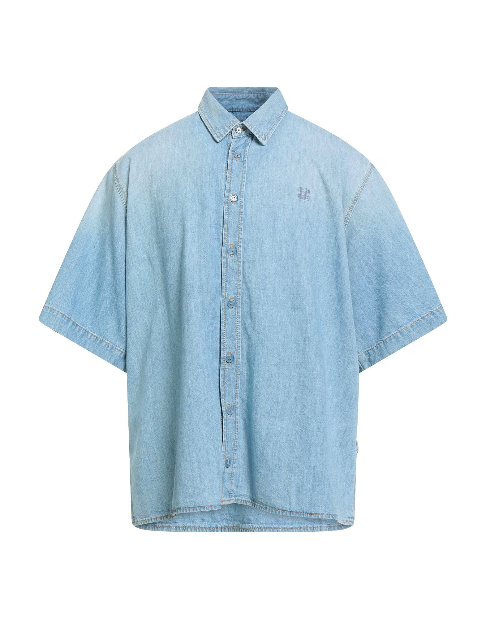 Givenchy XL Givenchy Blue Denim Shirt Button Size US XL / EU 56 / 4 - 1 Thumbnail