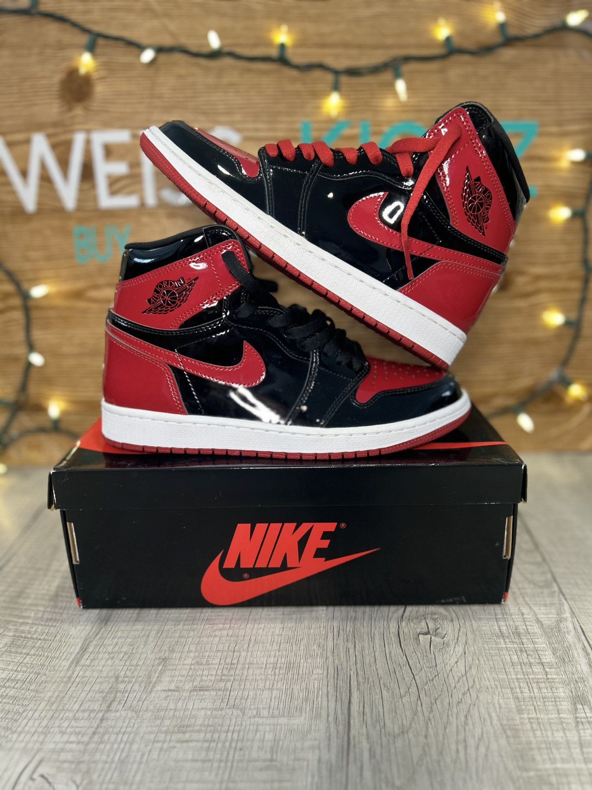 Jordan Brand Jordan 1 patent bred Size US 8.5 / EU 41-42 - 6 Thumbnail