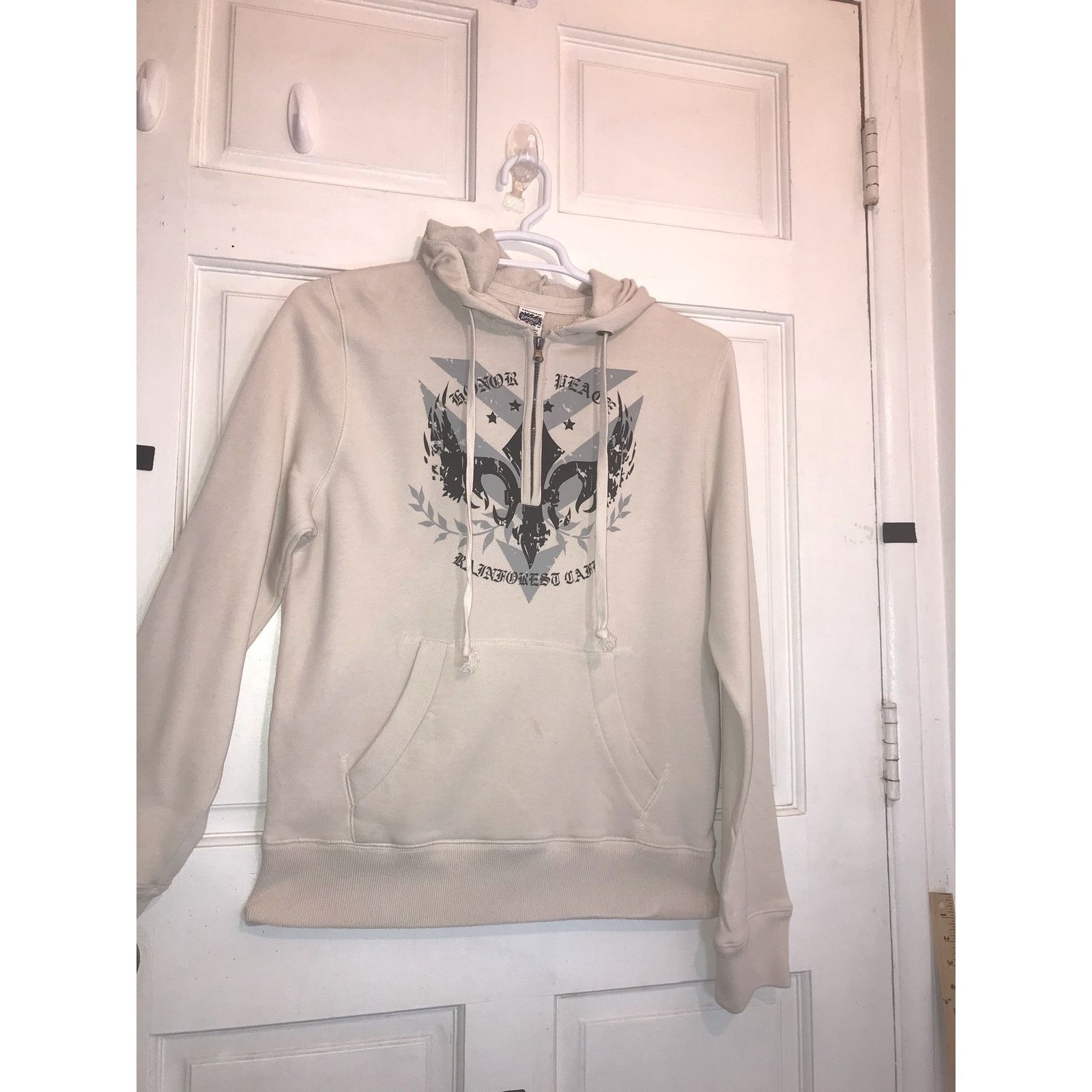 Rainforest RAINFOREST CAFE Hoodie Sweatshirt Men’s Medium White ?Gray Size US M / EU 48-50 / 2 - 1 Thumbnail