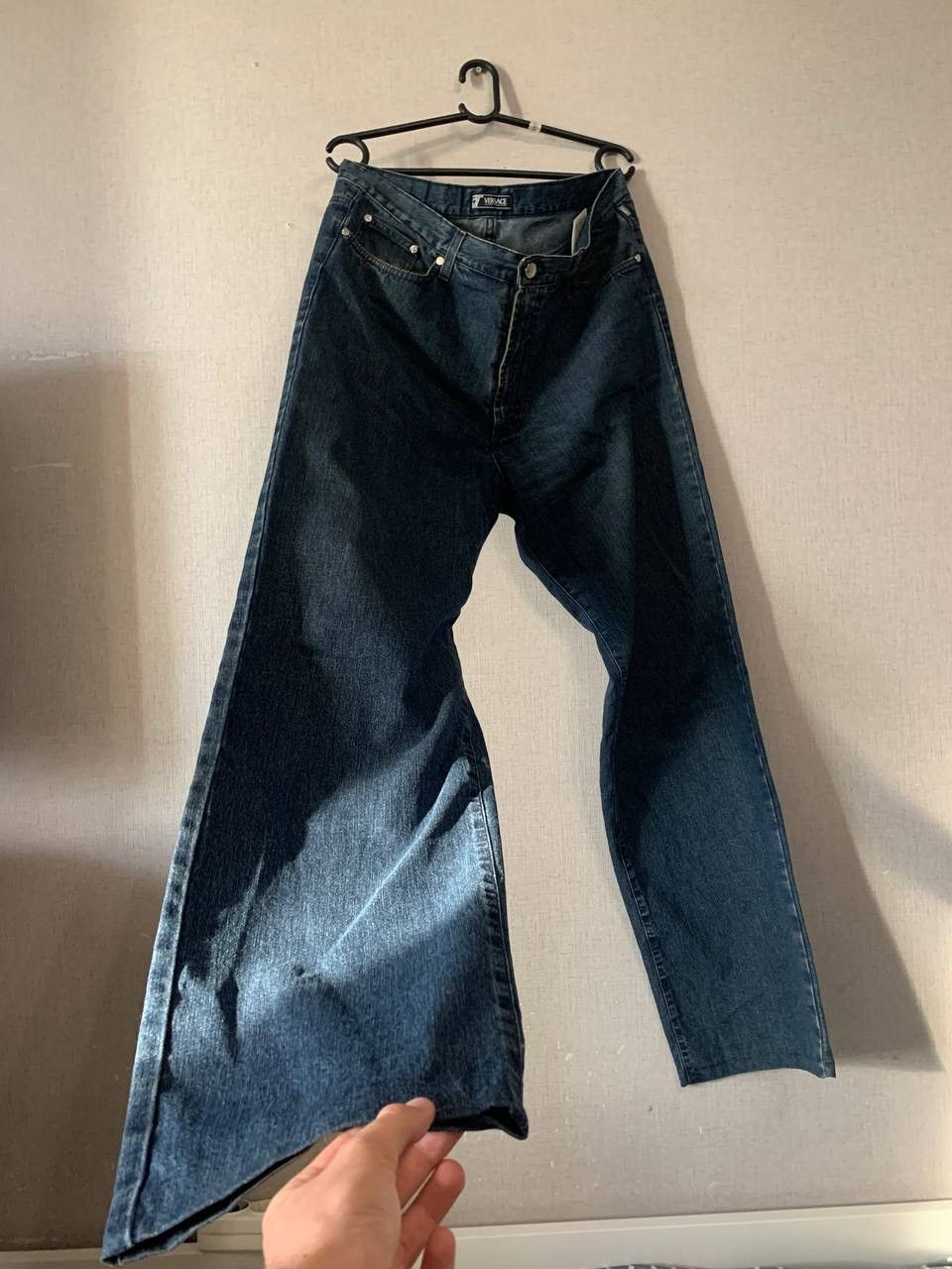 image of Vintage Versace Denim Jeans, Men's (Size 36)