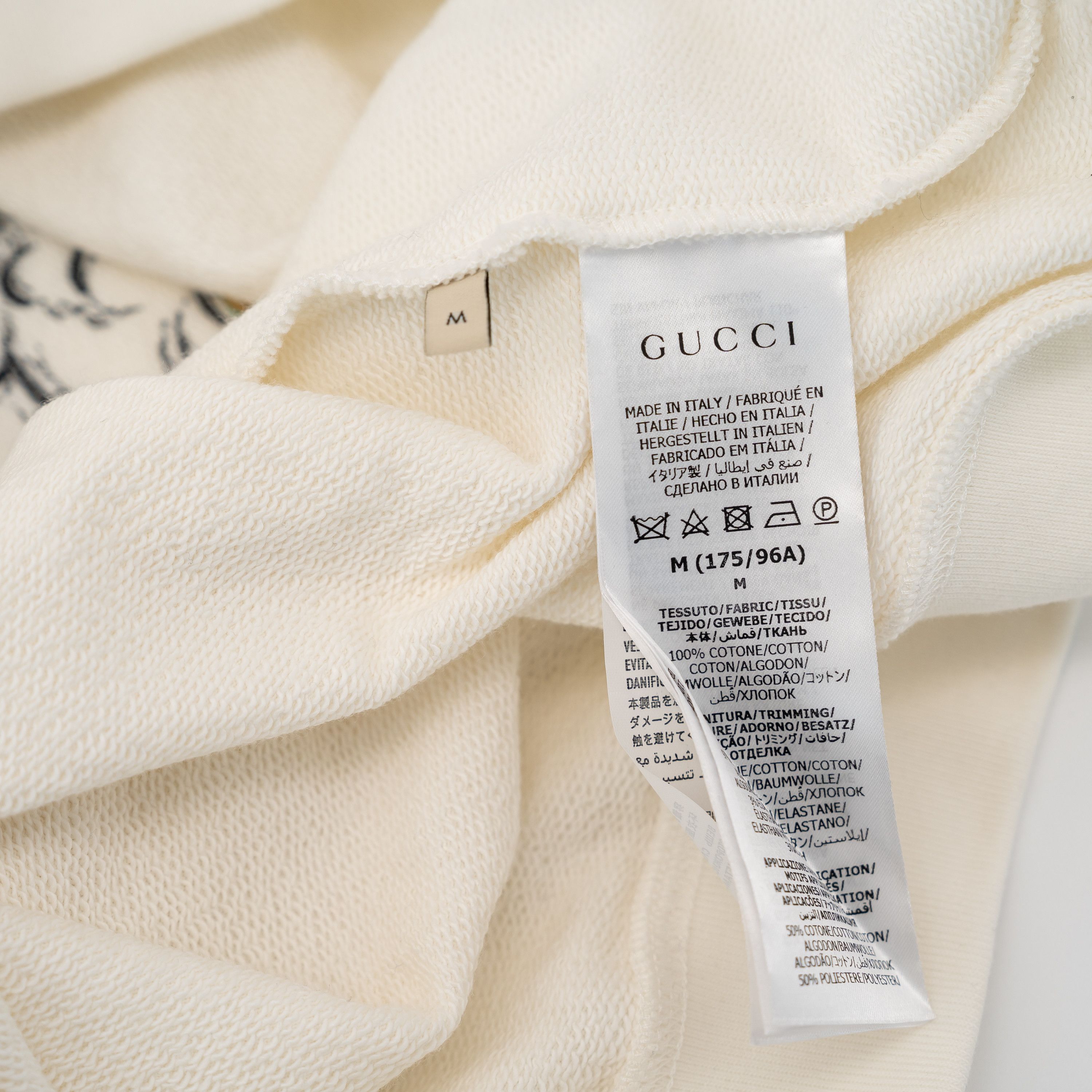 Gucci M - Gucci Mimesi Fantastica Cotton Jersey Sweatshirt Wave Size US M / EU 48-50 / 2 - 10 Thumbnail