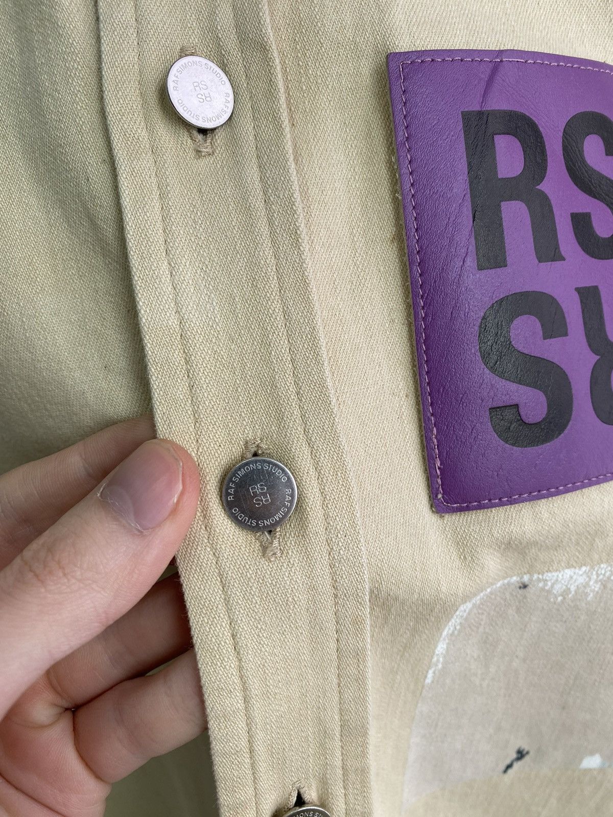 Raf Simons × Vintage Vintage Raf Simons 15SS Two Pocket RS Walker Patch Shirt Size US L / EU 52-54 / 3 - 15 Thumbnail