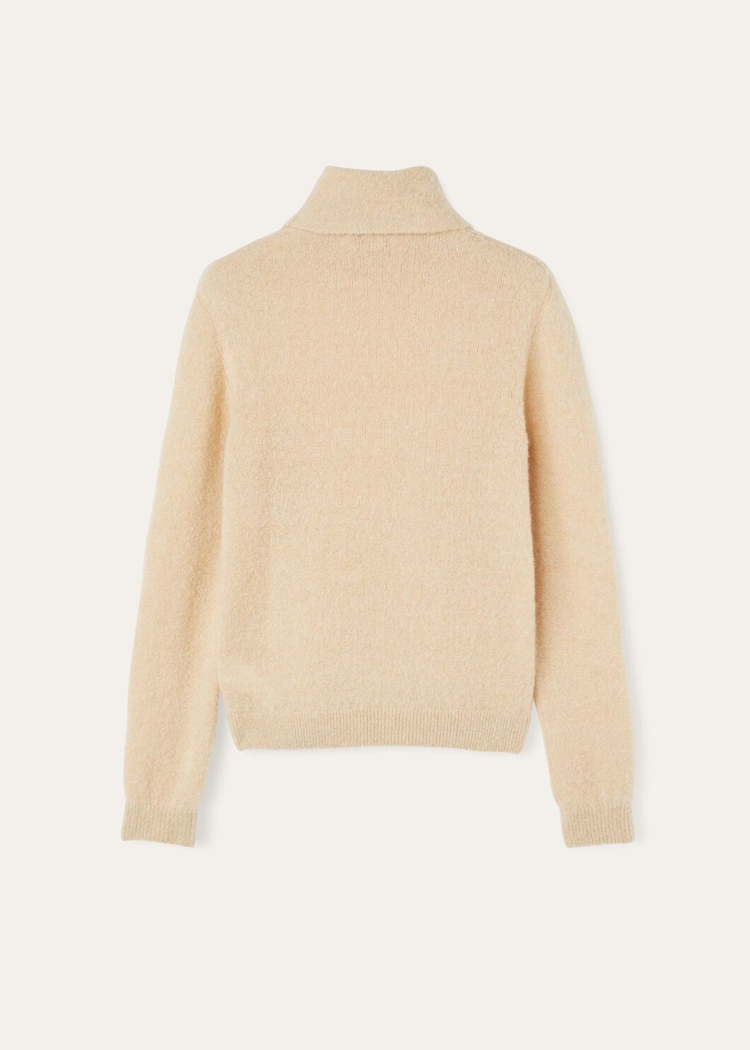 Loro Piana o1w1db10825 FAO4506 Cocooning Turtleneck Sweater in Beige Size M / US 6-8 / IT 42-44 - 6 Thumbnail