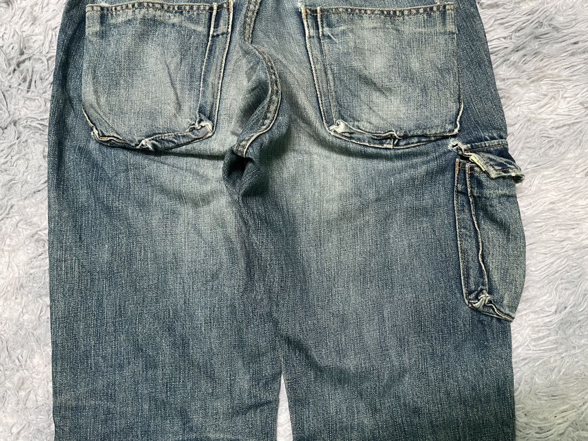 Japanese Brand 60s JOHN BULL RARE 5 POCKET JEANS DISTRESSED Size US 31 - 16 Thumbnail