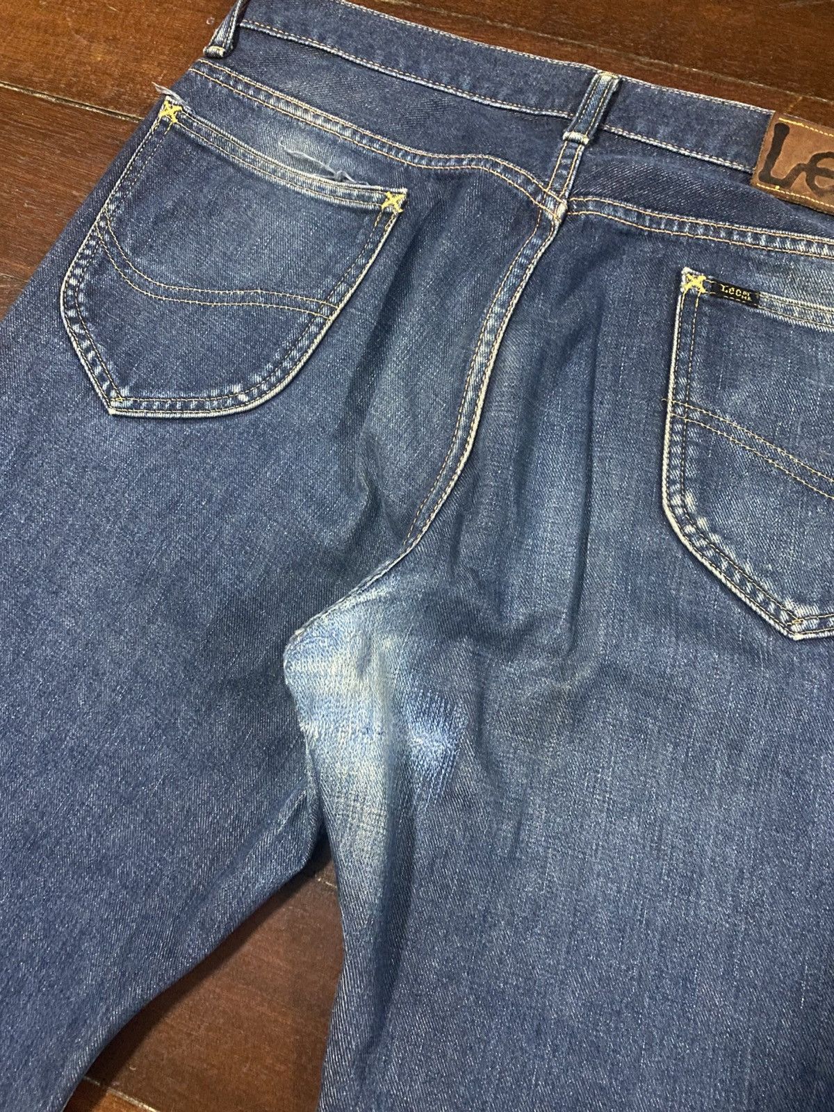 Hysteric Glamour Vintage Lee Rider Distressed Flared Jeans distressed rework Size US 35 - 15 Thumbnail