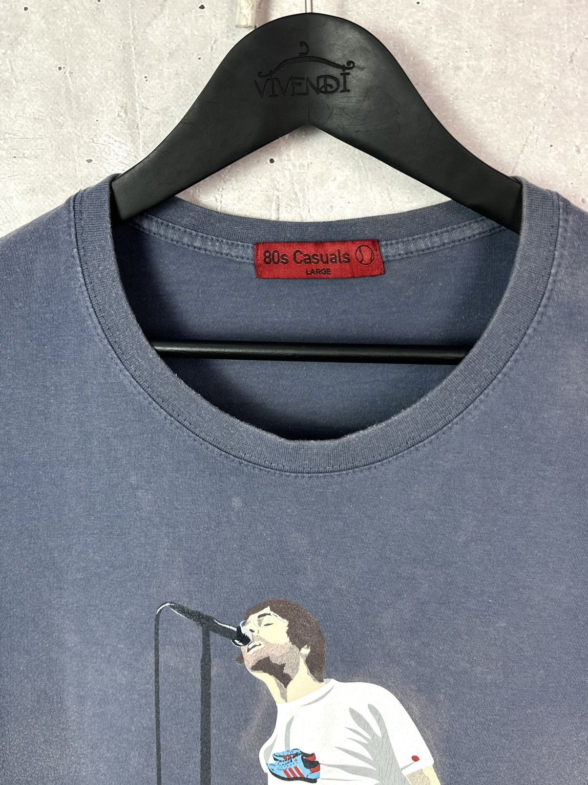 Vintage 80s Casuals Liam Manchester Blue Cotton Short Sleeve Tee Size US L / EU 52-54 / 3 - 4 Thumbnail
