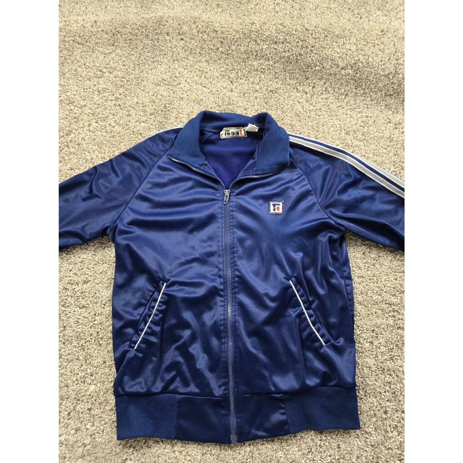 Vintage VINTAGE Todd 1 Track Jacket Mens Medium Blue Full Zip Long Sleeve 80s Size US S / EU 44-46 / 1 - 3 Thumbnail
