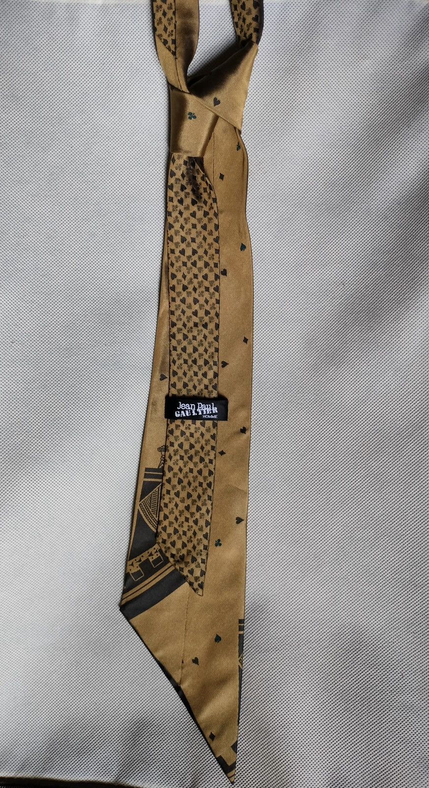 Art Comes First ‘King of hearts’ overprint silk tie Size ONE SIZE - 6 Thumbnail