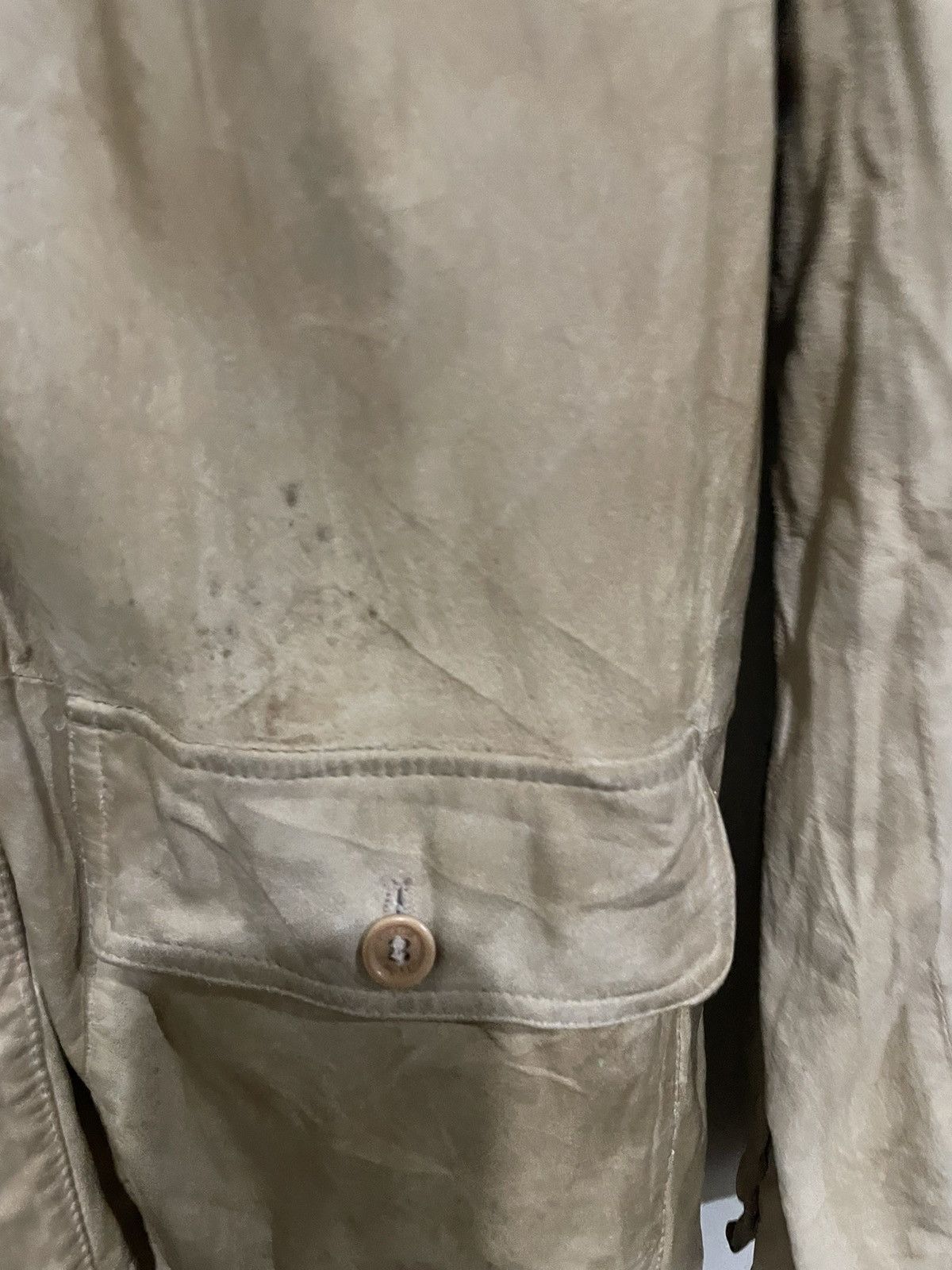 Ruffo Leather Distressed Vintage Style Destroyed Jacket