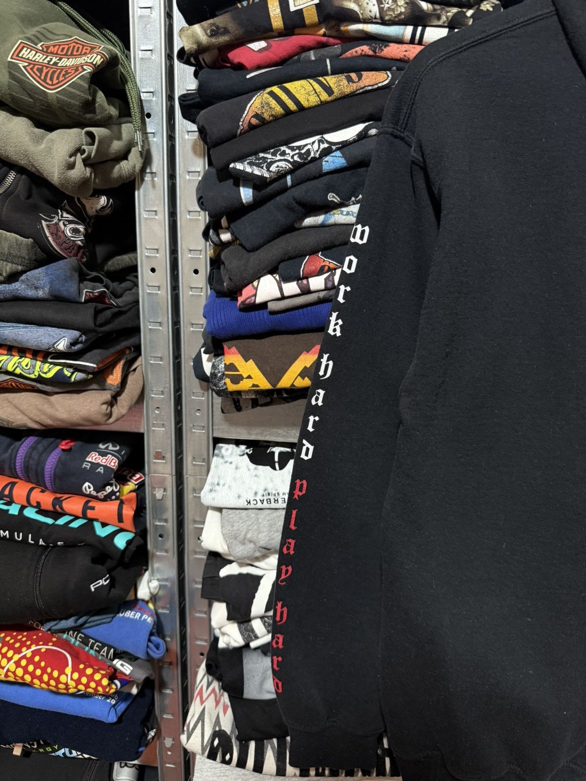 Rap Tees Mark Tuan Work Hard Play 93 Hard Collab Rap Hoodie Y2K Hype Size US M / EU 48-50 / 2 - 4 Thumbnail