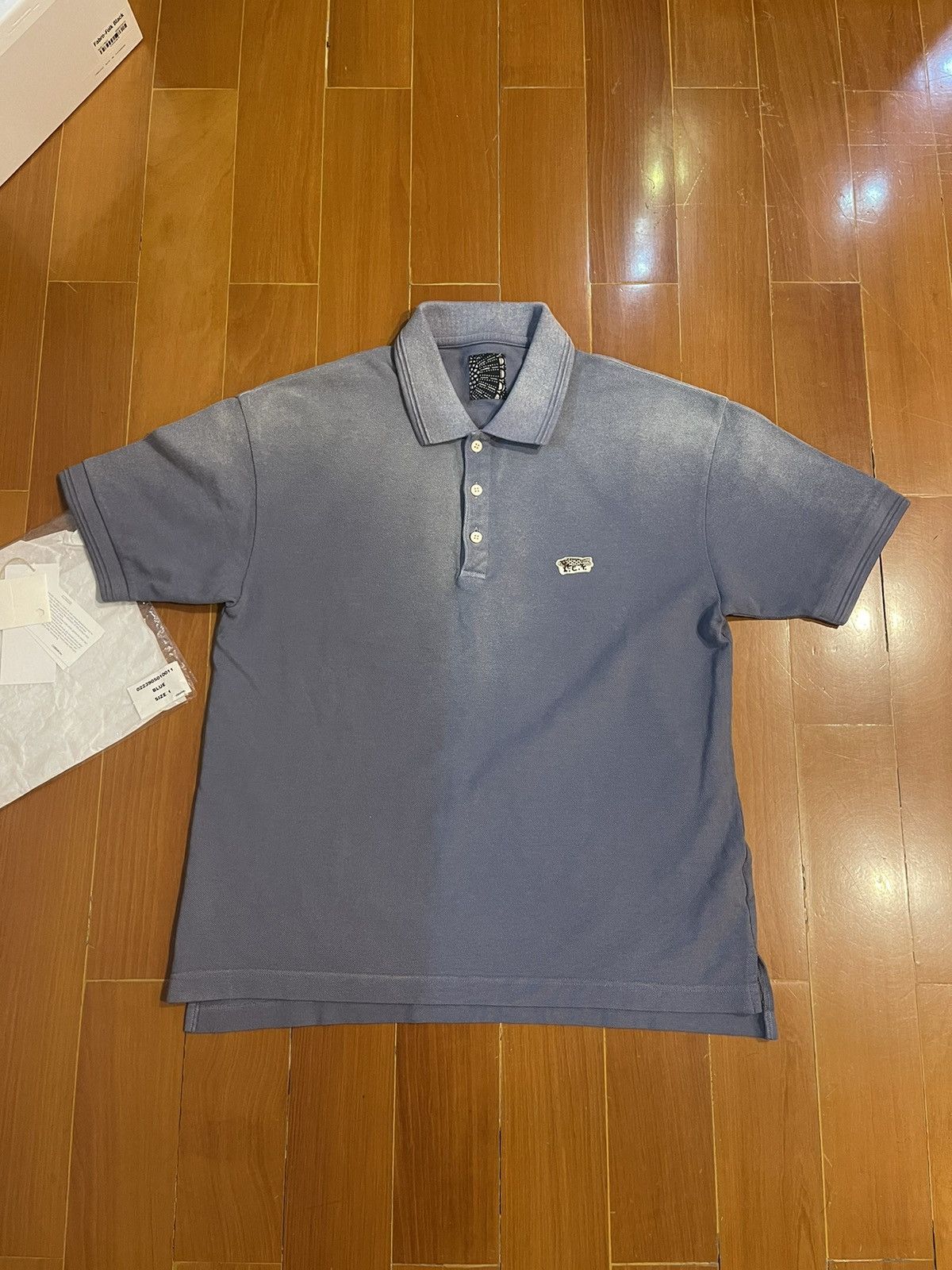 Visvim visvim 23ss ict jumbo weller dmgd polo size1 blue Size US S / EU 44-46 / 1 - 2 Thumbnail