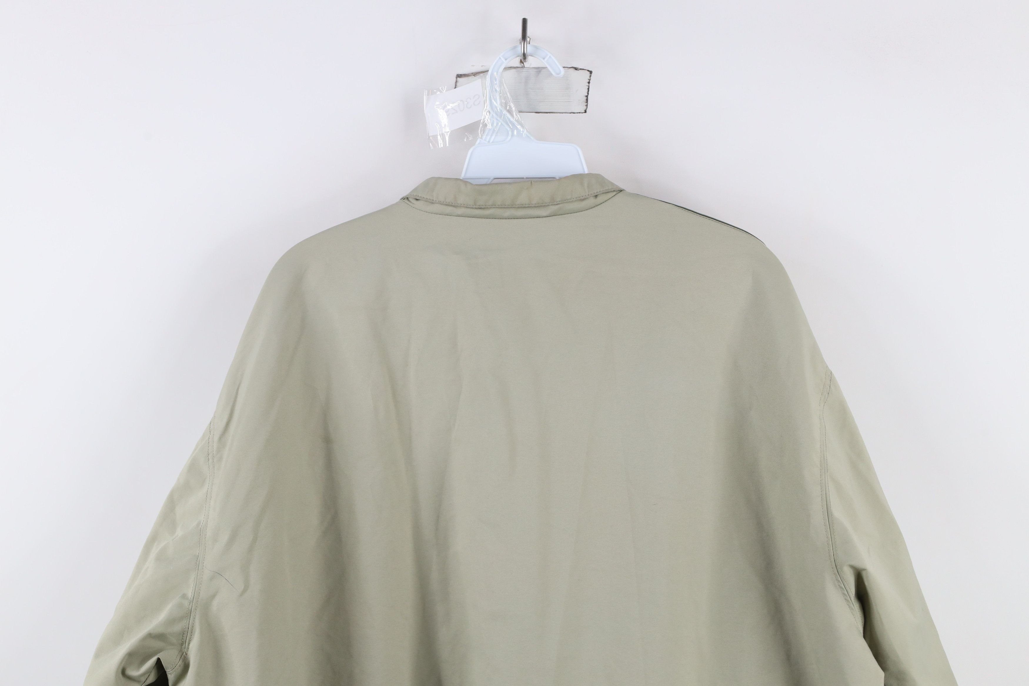 Adidas × Vintage Vintage 90s Adidas Spell Out Lined Windbreaker Jacket Green Size US L / EU 52-54 / 3 - 14 Thumbnail