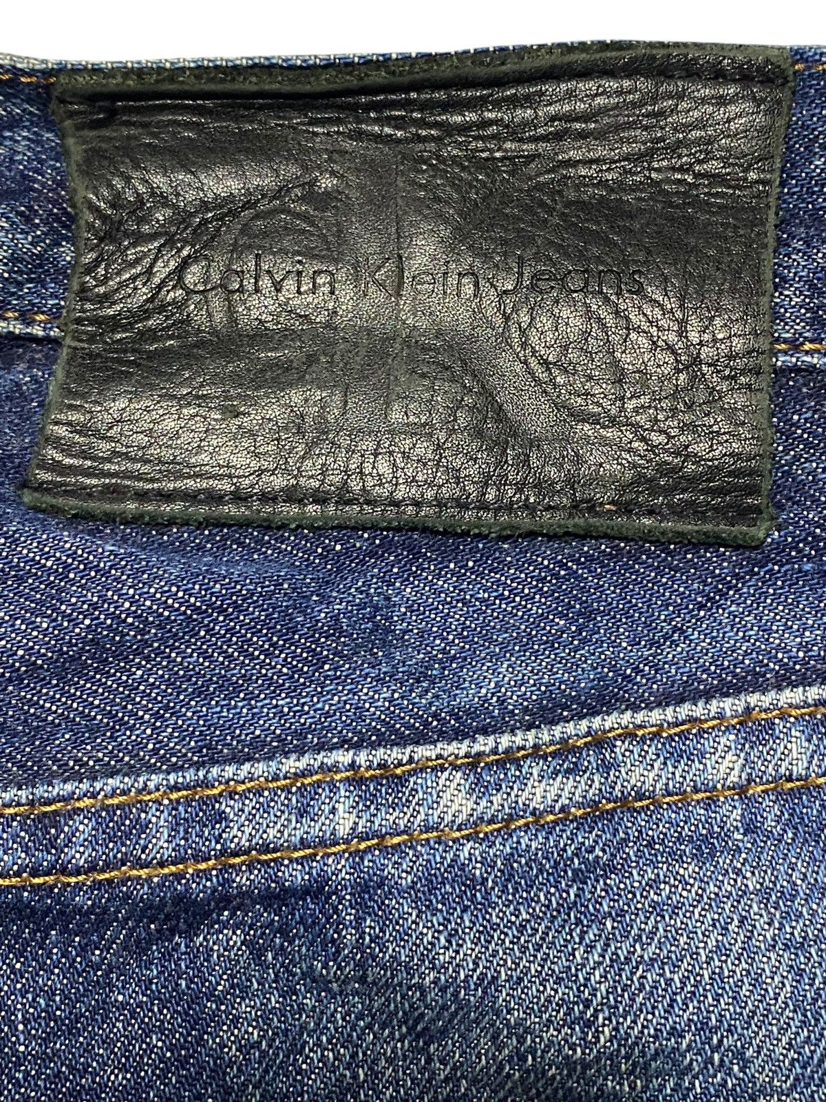 Vintage Vintage Calvin Klein Selvedge Mud Wash Distressed Loose Jean Size US 32 / EU 48 - 17 Thumbnail