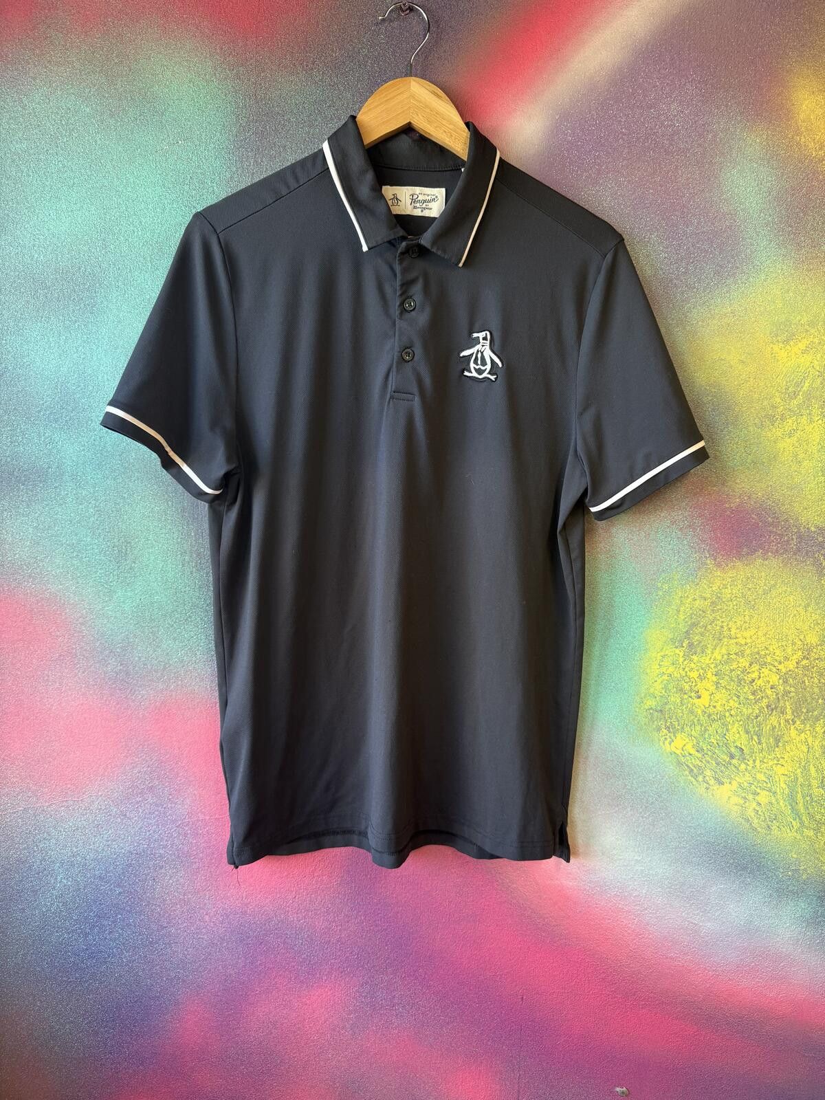 Original Penguin Mens’s Penguin Black polo shirt Size S Smart Casual. P*376 Size US S / EU 44-46 / 1 - 1 Thumbnail