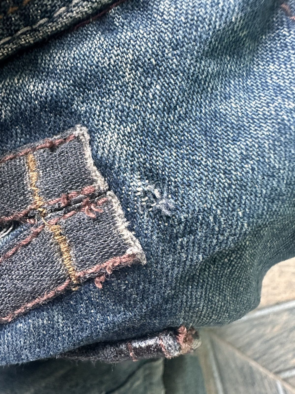 Designer × Japanese Brand Diamond Honey Distressed Double Pocket Size US 32 / EU 48 - 5 Thumbnail