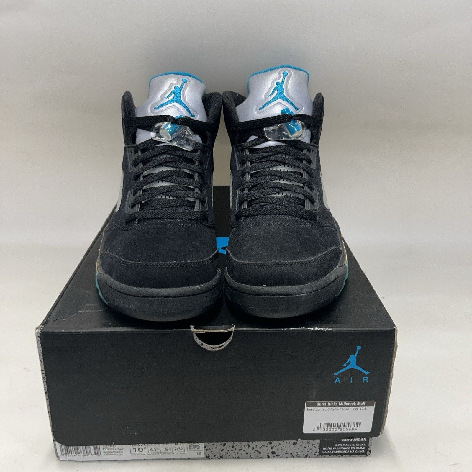 Jordan Brand Nike Air Jordan 5 Retro OG “Aqua/Black Yellow Blue” Size US 9.5 / EU 42-43 - 2 Thumbnail