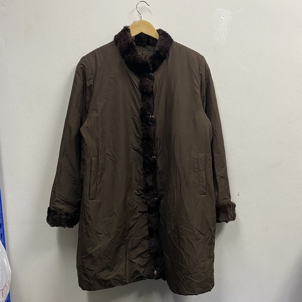 Balmain Balmain Paris brown reversible Faux Fur trimmed Coat Size US L / EU 52-54 / 3 - 3 Thumbnail