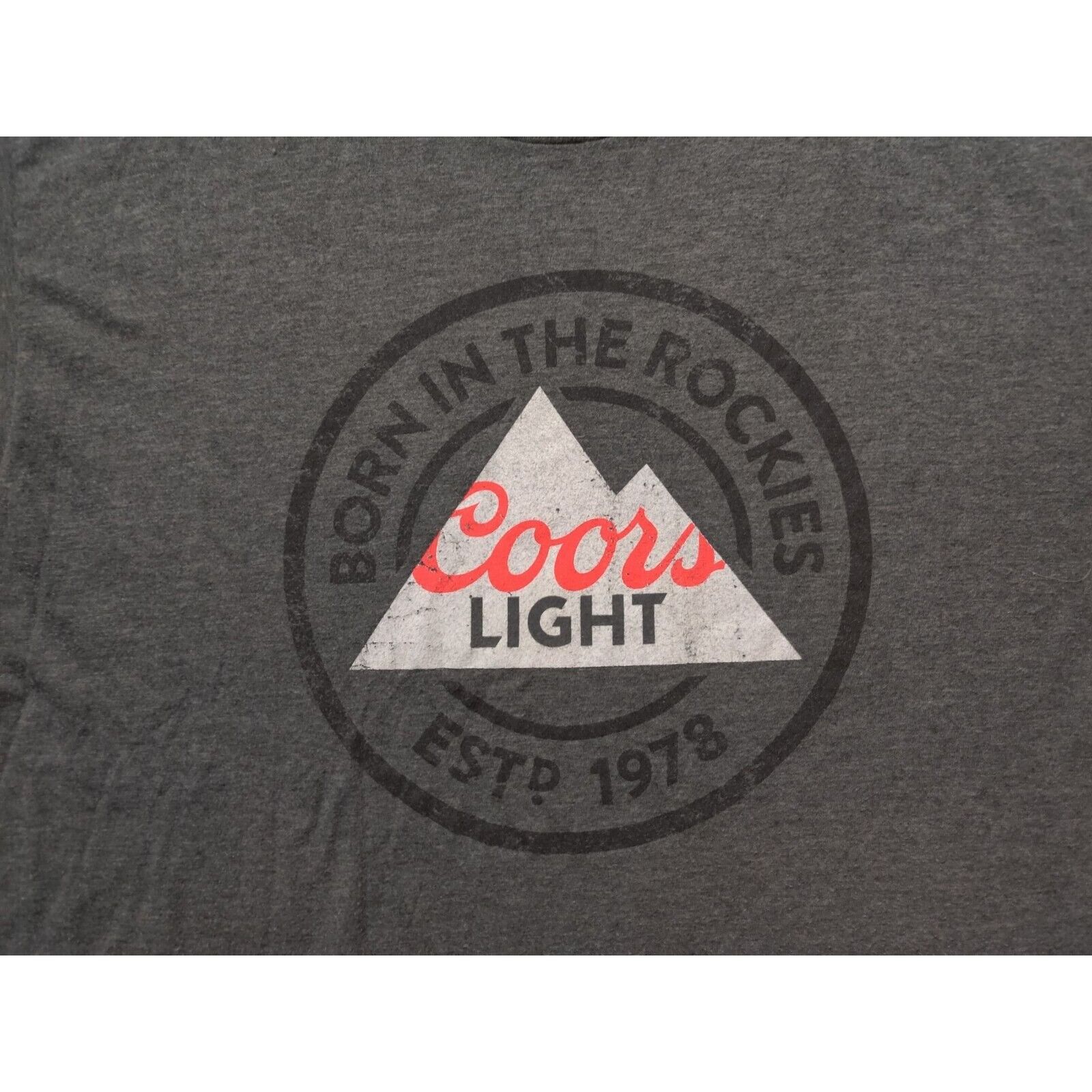 Other Coors Light Shirt Adult Mens XL Gray Born in the Rockies Size US XL / EU 56 / 4 - 2 Thumbnail