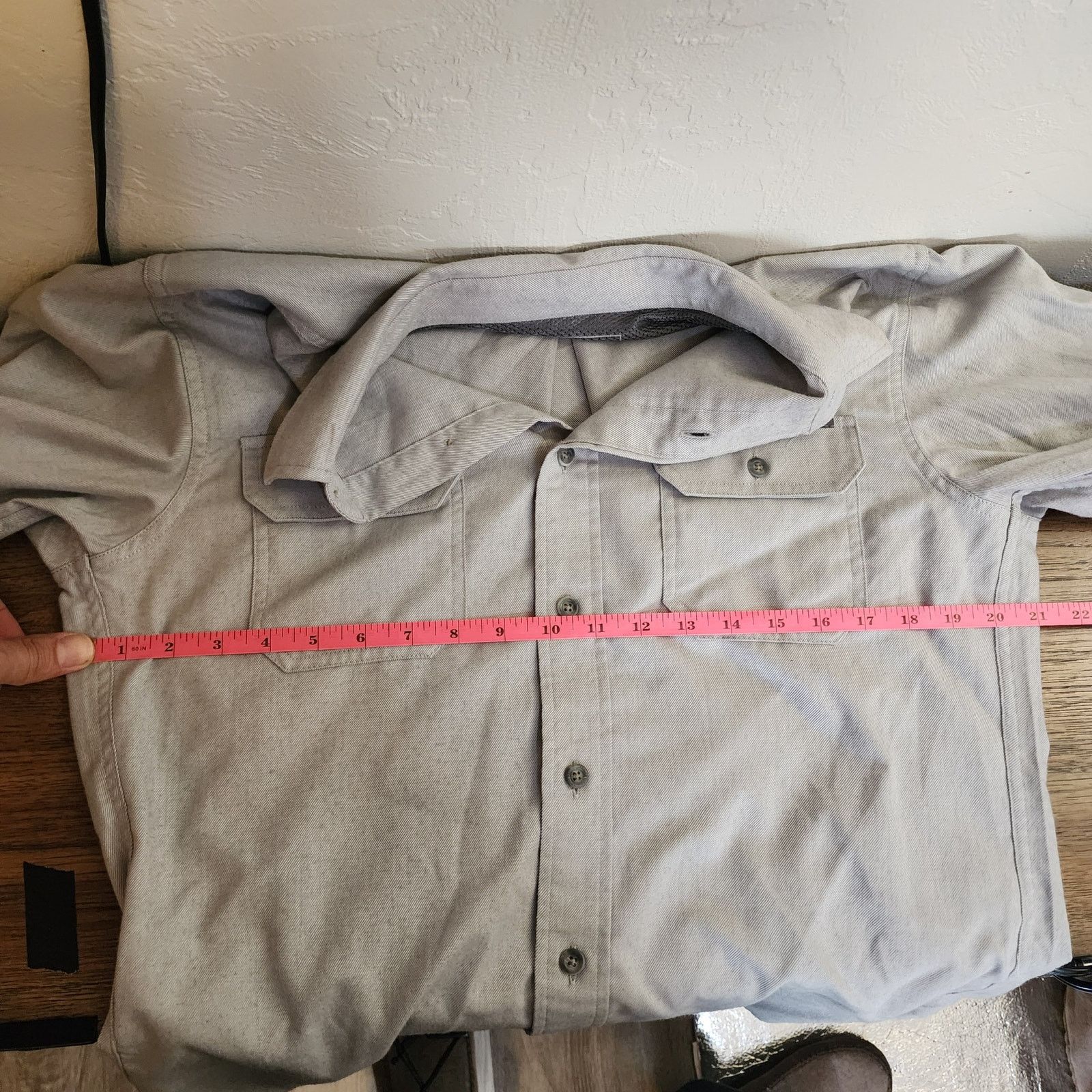 Eddie Bauer Eddie Bauer Men M Gray Long Sleeve Button-Up T-Shirt Size US M / EU 48-50 / 2 - 6 Thumbnail