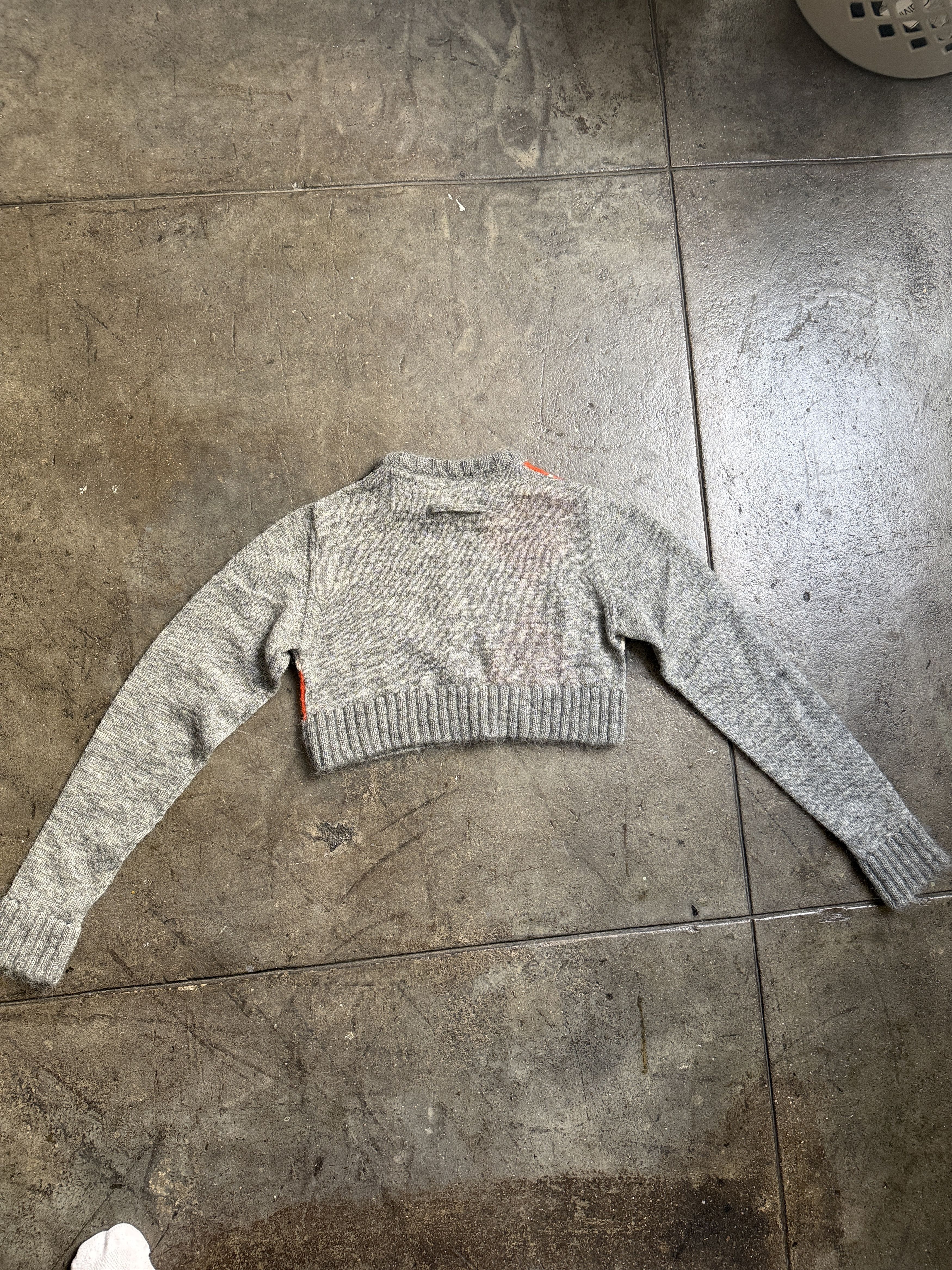 Jean Paul Gaultier Insane Vintage Cropped Wool Cutout Sweater RARE Size M / US 6-8 / IT 42-44 - 3 Thumbnail