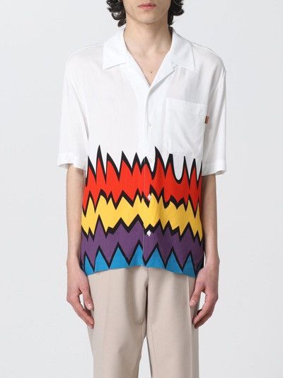 Missoni !DS! FW21 Missoni Bowling Zigzag White Shirt Size US L / EU 52-54 / 3 - 2 Thumbnail