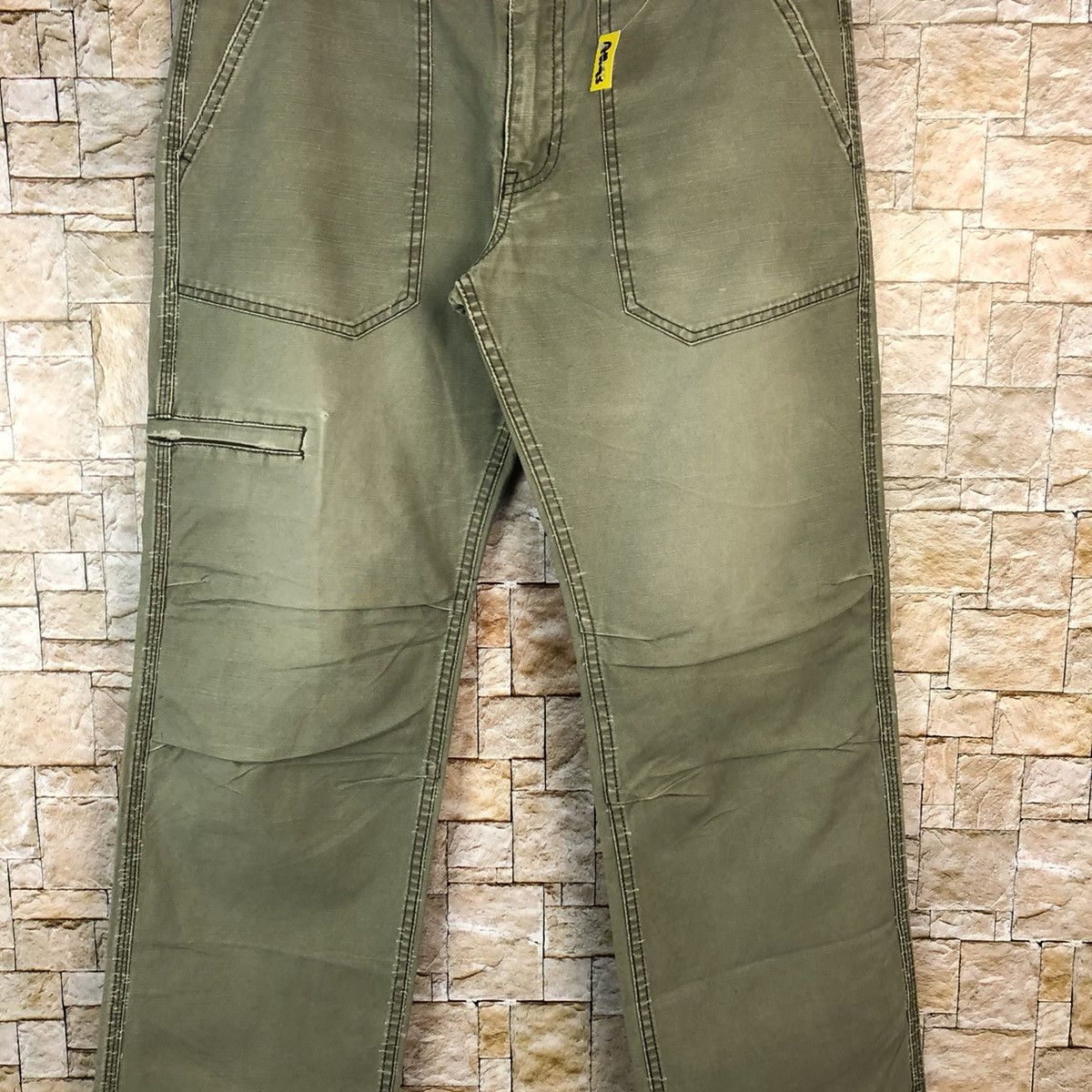 Faded Glory × Japanese Brand Twenty Works Green utility tactical Cargo Pants #A1143 Size US 31 - 6 Thumbnail