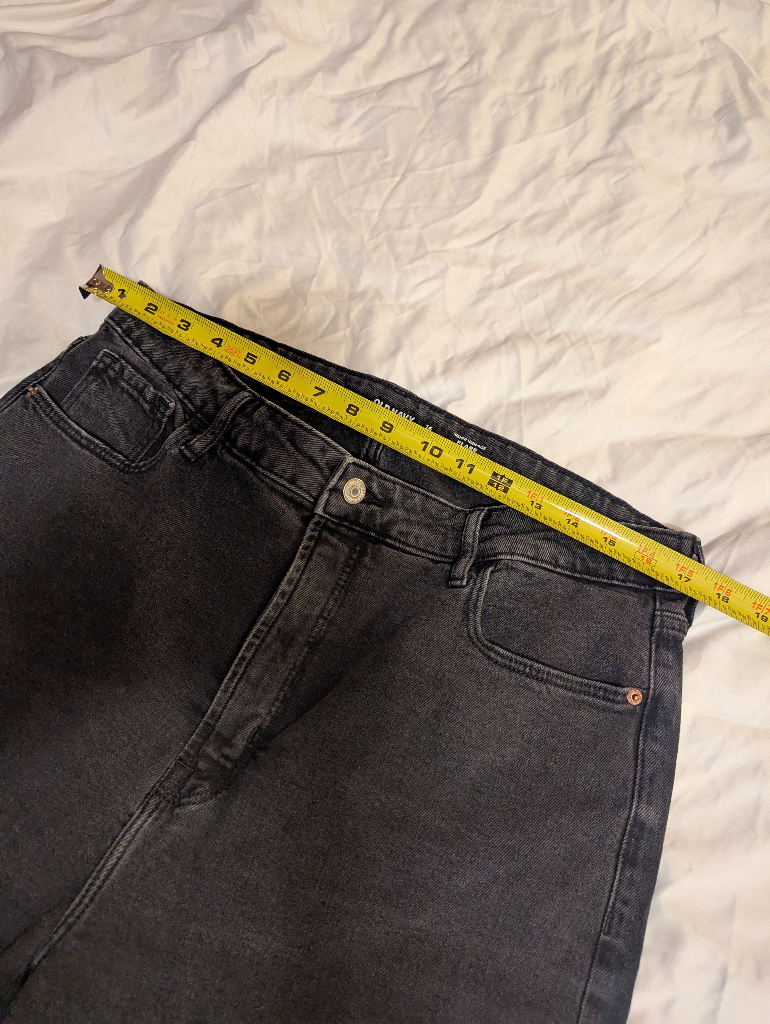 Old Navy Old Navy Higher High Rise Flare bottom Jeans 16 Women's Size 38" / US 16 / IT 52 - 6 Thumbnail