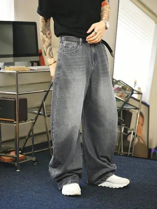 Jean Retro Y2k Denim Jeans Relaxed Fit Size US 32 / EU 48 - 4 Thumbnail