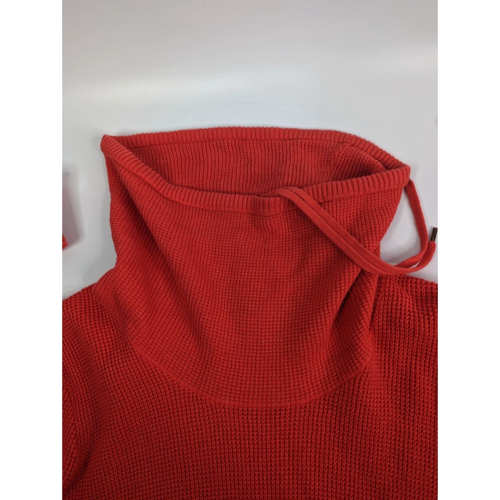 Ralph Lauren Lauren Ralph Lauren Sweater Womens Large Waffle Weave Coral Pullover Cowl Neck Size L / US 10 / IT 46 - 7 Thumbnail