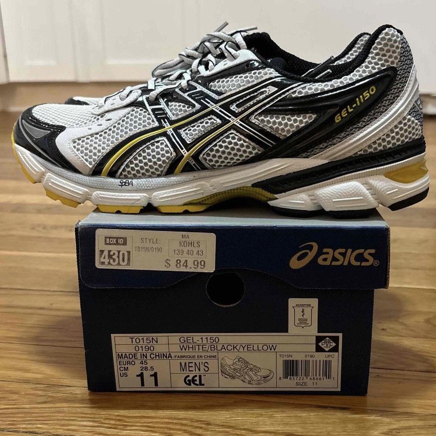 Asics Rare pair! Brand new in box-ASICS Gel-1150 in white. Sz 11 Size US 11 / EU 44 - 1 Thumbnail
