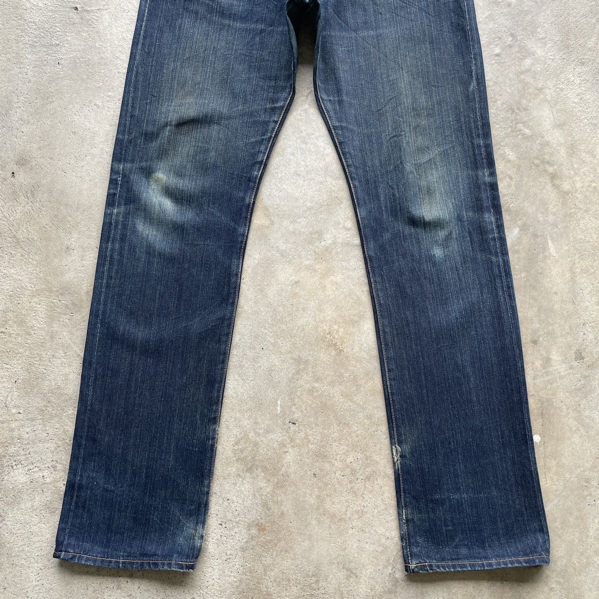 Japanese Brand W32x33💥 Vintage Beams Dark Blue Denim Jeans Pants Size US 32 / EU 48 - 4 Thumbnail
