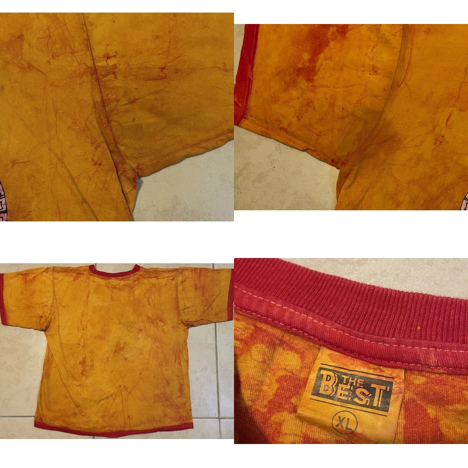 Vintage VINTAGE Yin Yang Faded All Over Print Boxy Shirt S 90s 80s Yellow Surf Skate Grunge Love Peace Hippie Size US S / EU 44-46 / 1 - 8 Thumbnail