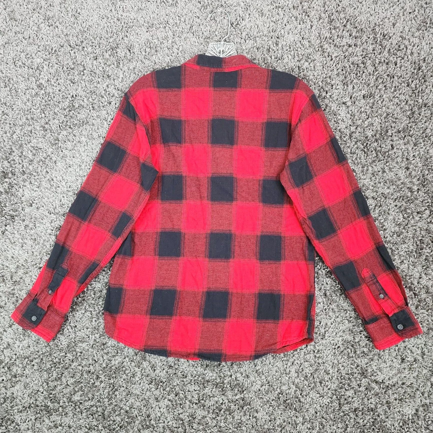 Old Navy VINTAGE Old Navy Womens Red Black Plaid Long Sleeve Button-Up Flannel Size 2XL Womens Size XXL / US 16-18 / IT 52-54 - 5 Thumbnail