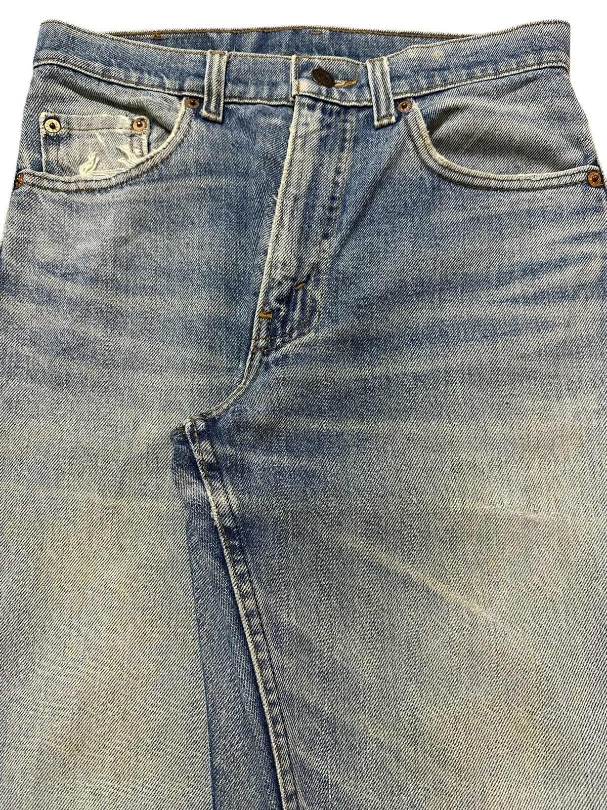 Levi's Vintage Usa 80s Levis 510 Light Wash Faded Distressed Jeans Size US 29 - 4 Thumbnail