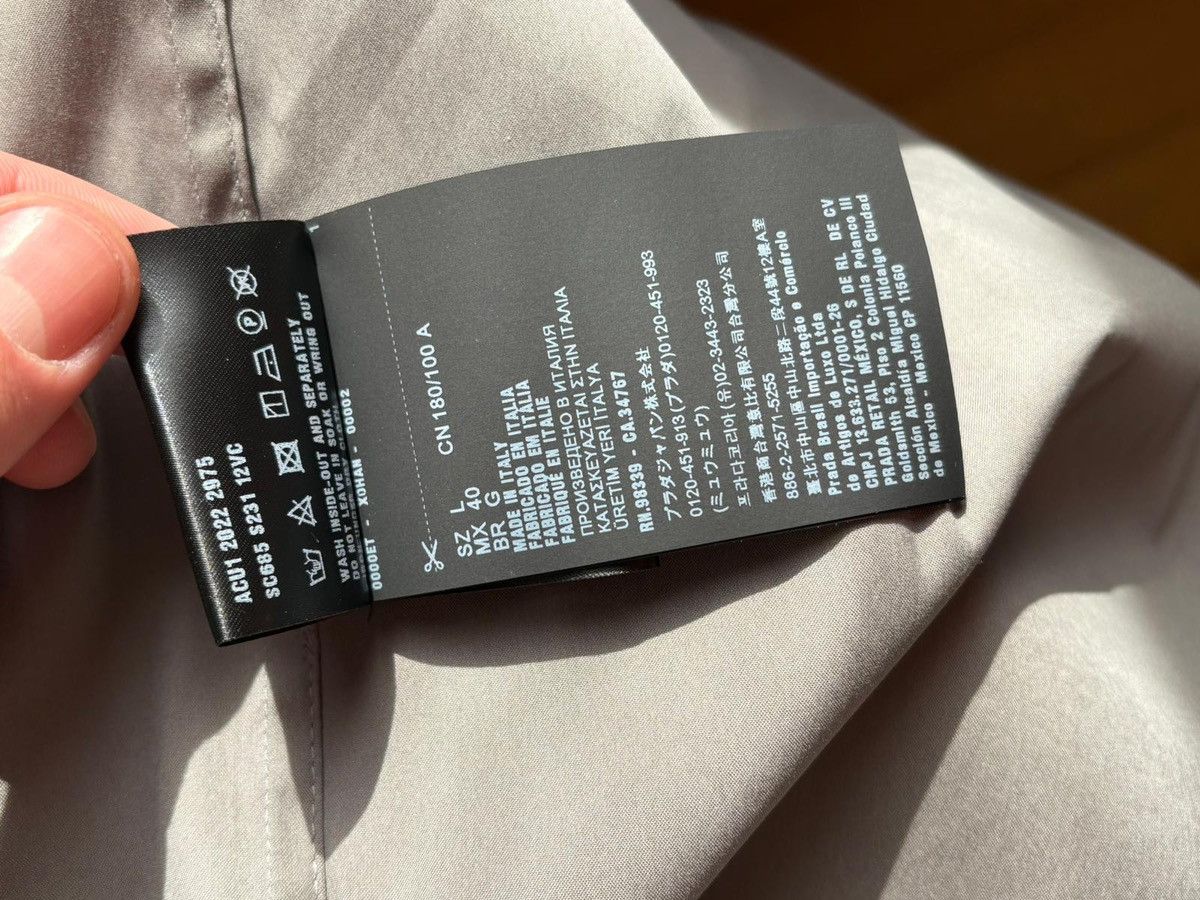 Prada Prada Zip Light Overshirt Jacket Size US L / EU 52-54 / 3 - 8 Thumbnail