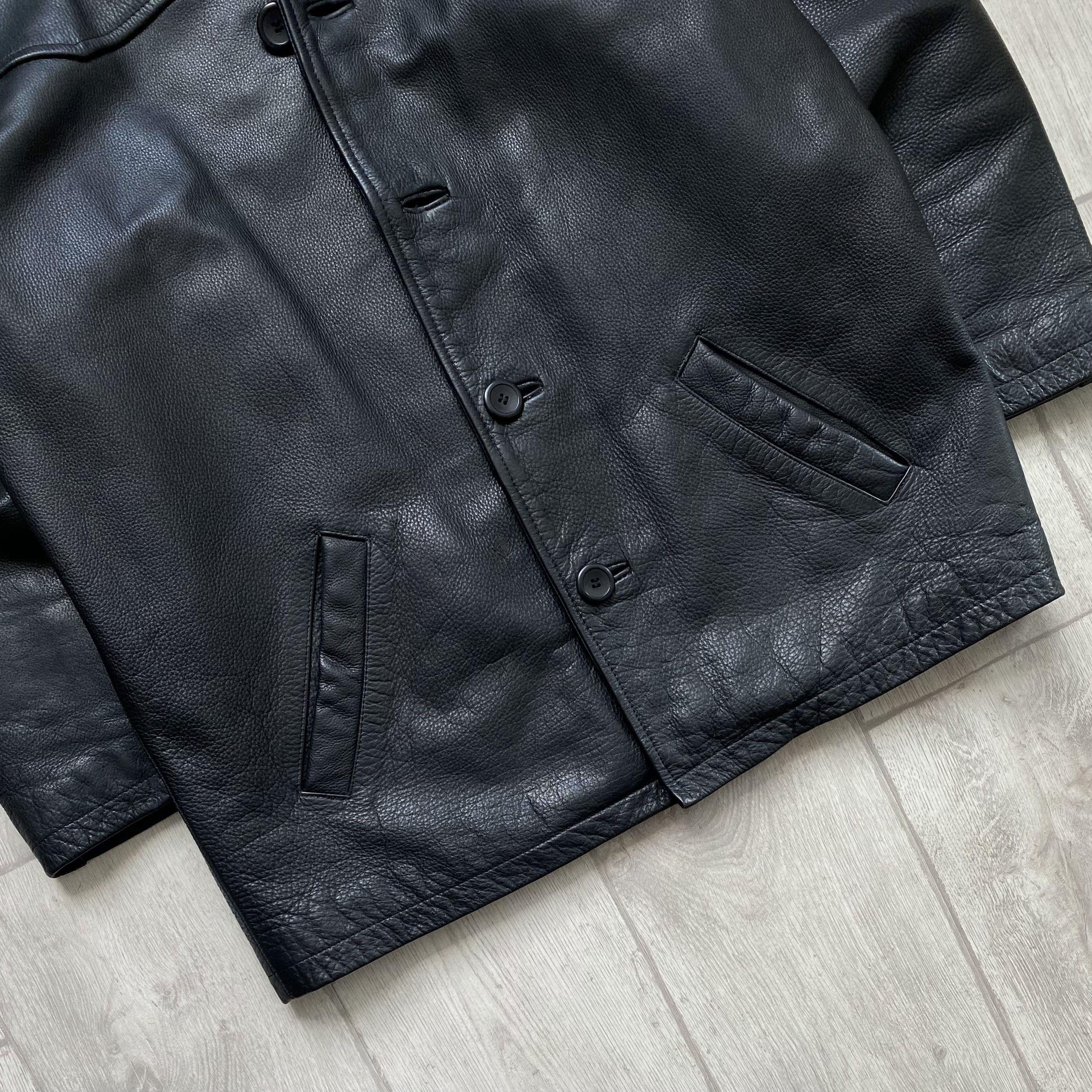 Marlboro Classics 🔥 90s Vintage heavy Real Leather Jacket USA Marlboro Style Size US M / EU 48-50 / 2 - 2 Thumbnail