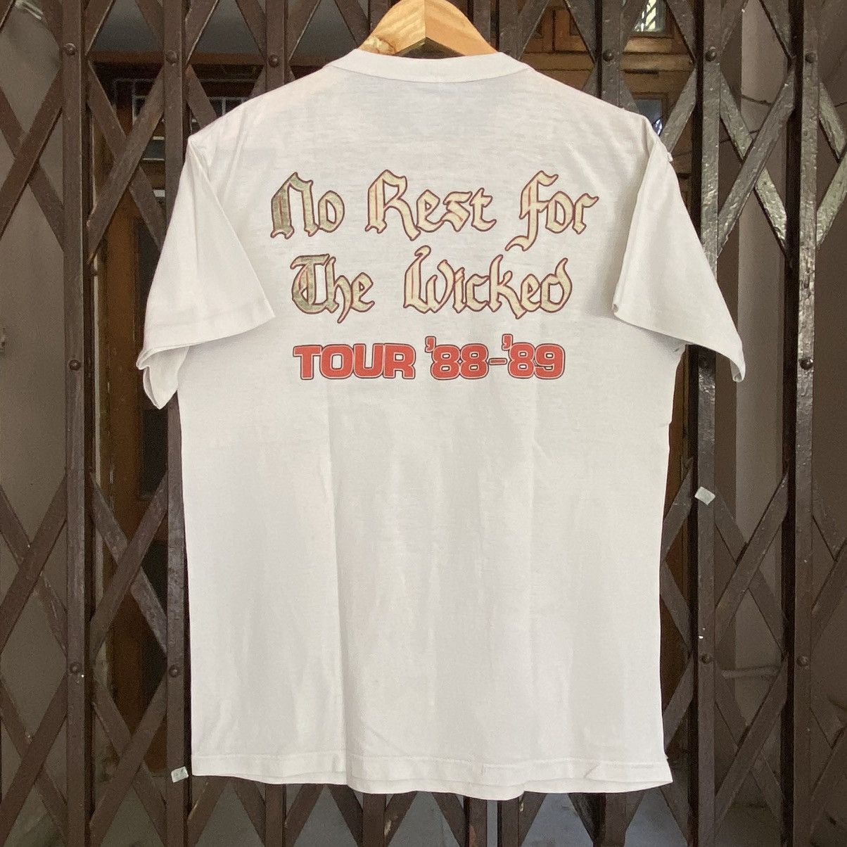 Ozzy Osbourne Vintage 1988 Ozzy Osbourne No Rest For The Wicked T shirt Size US M / EU 48-50 / 2 - 3 Thumbnail
