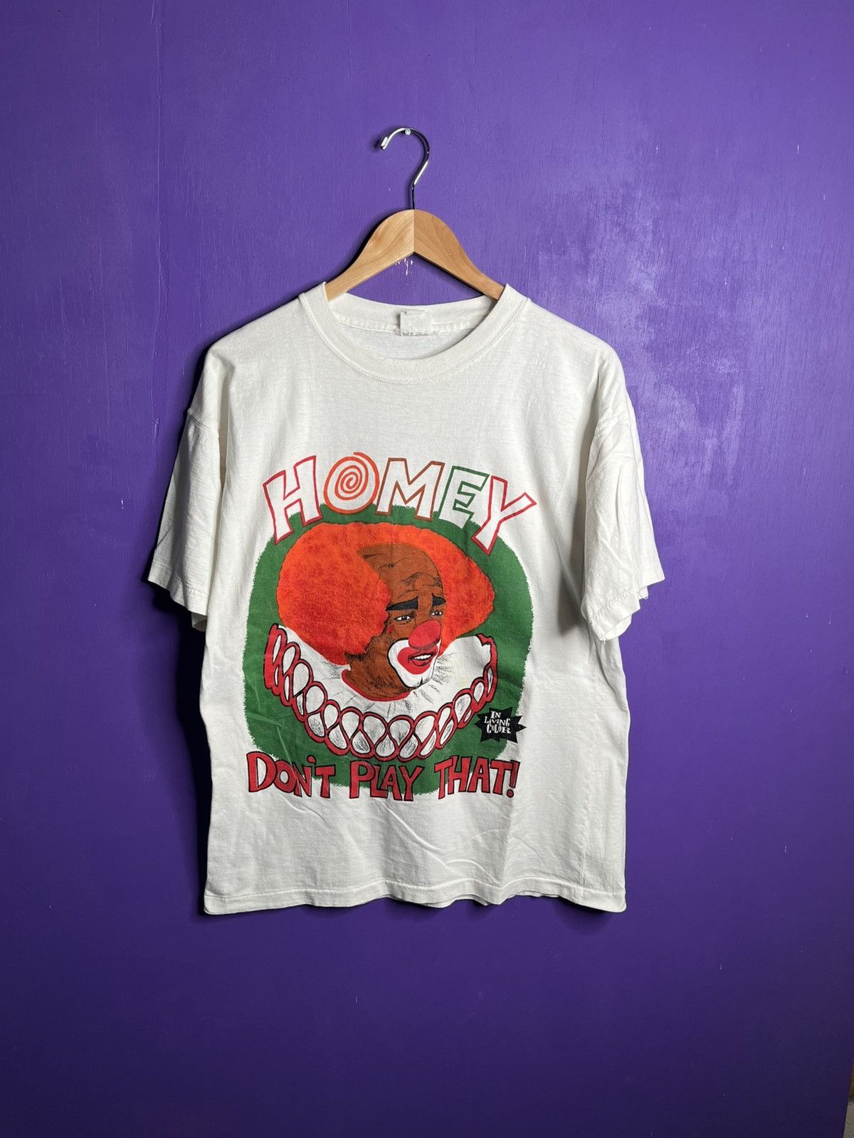 Vintage Vintage 90s Homey the clown homey don’t play that t-shirt Size US L / EU 52-54 / 3 - 1 Thumbnail