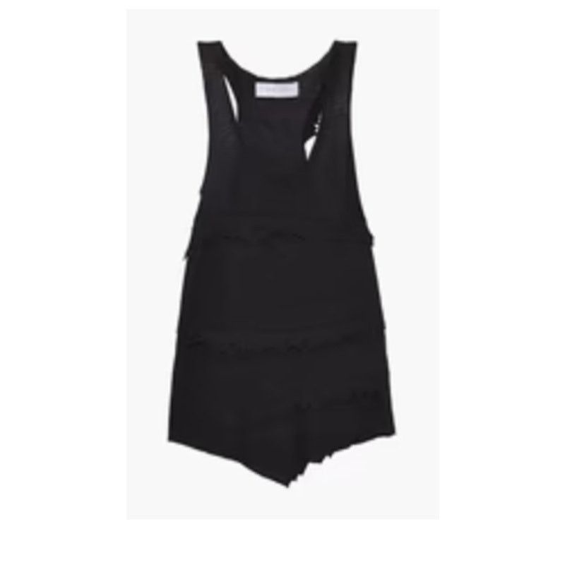 Iro Iro Boham distressed slub linen jersey tank black L Size L / US 10 / IT 46 - 1 Thumbnail
