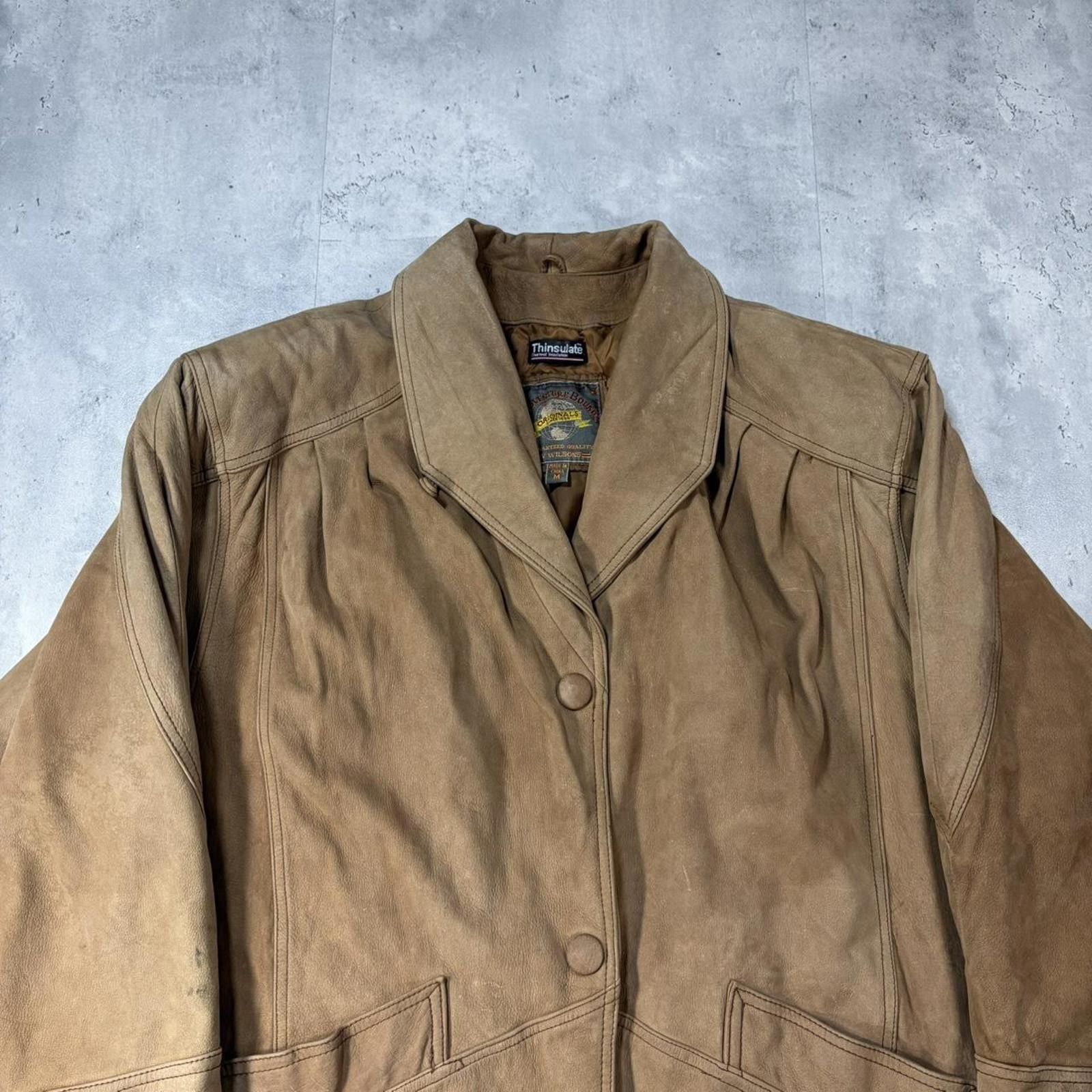 Wilsons Leather Vintage Tan Adventure Bound By Wilsons Leather Coat Size US M / EU 48-50 / 2 - 3 Thumbnail