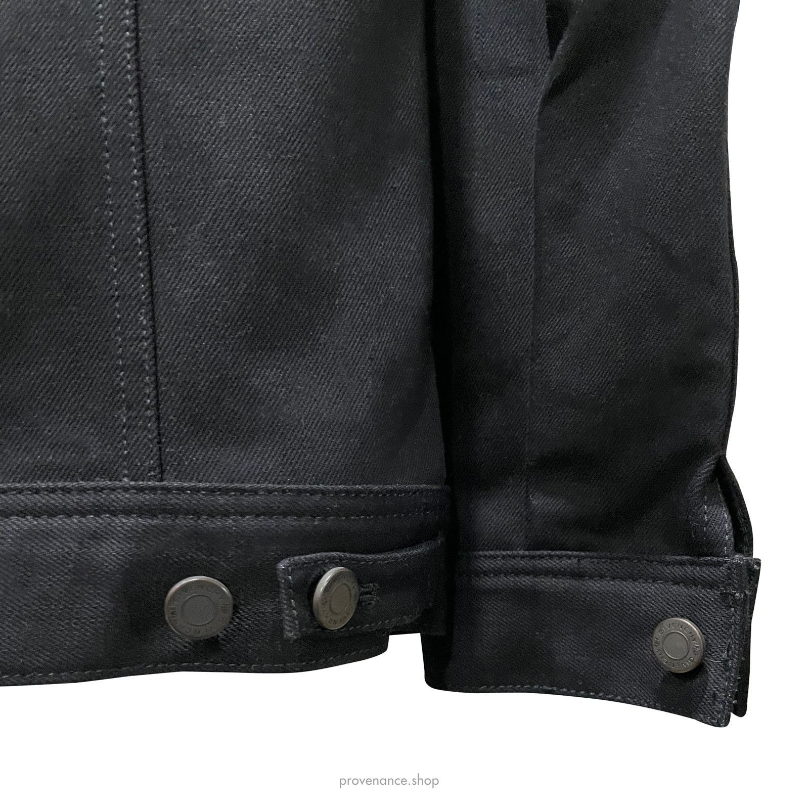 Givenchy 🔴 Givenchy Star-Studded Denim Jacket - Black Size US S / EU 44-46 / 1 - 10 Thumbnail