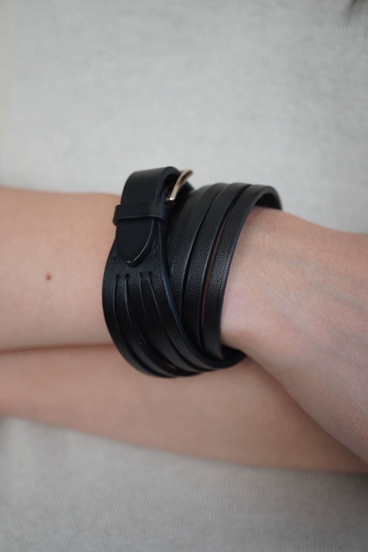 Hermes Hermes 2000s MultiLayer Leather Rope Choker/Bracelet Size ONE SIZE - 5 Thumbnail
